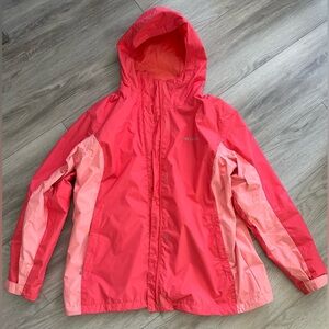 Columbia rain jacket in coral